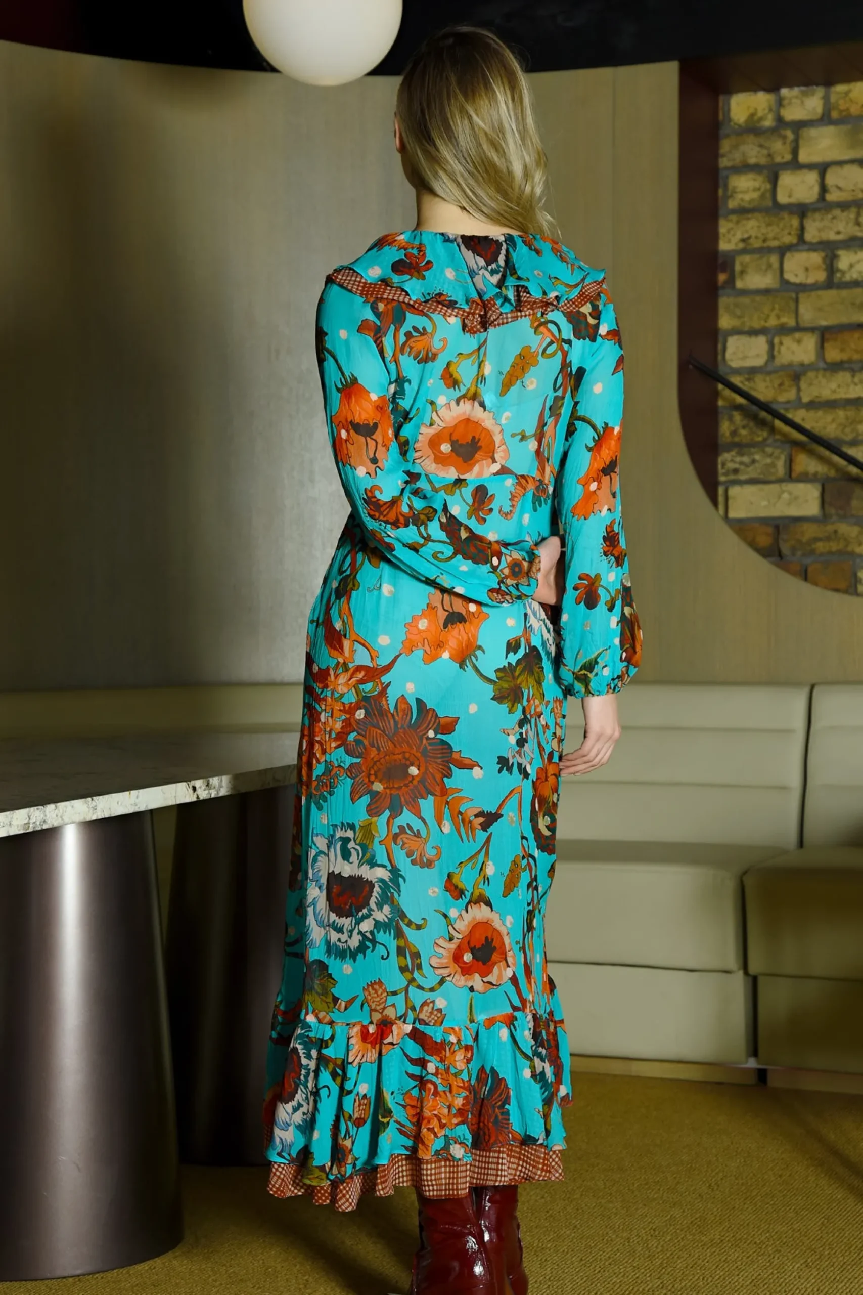Cooper by Trelise Cooper Frilling Effect Dress - Blue Floral