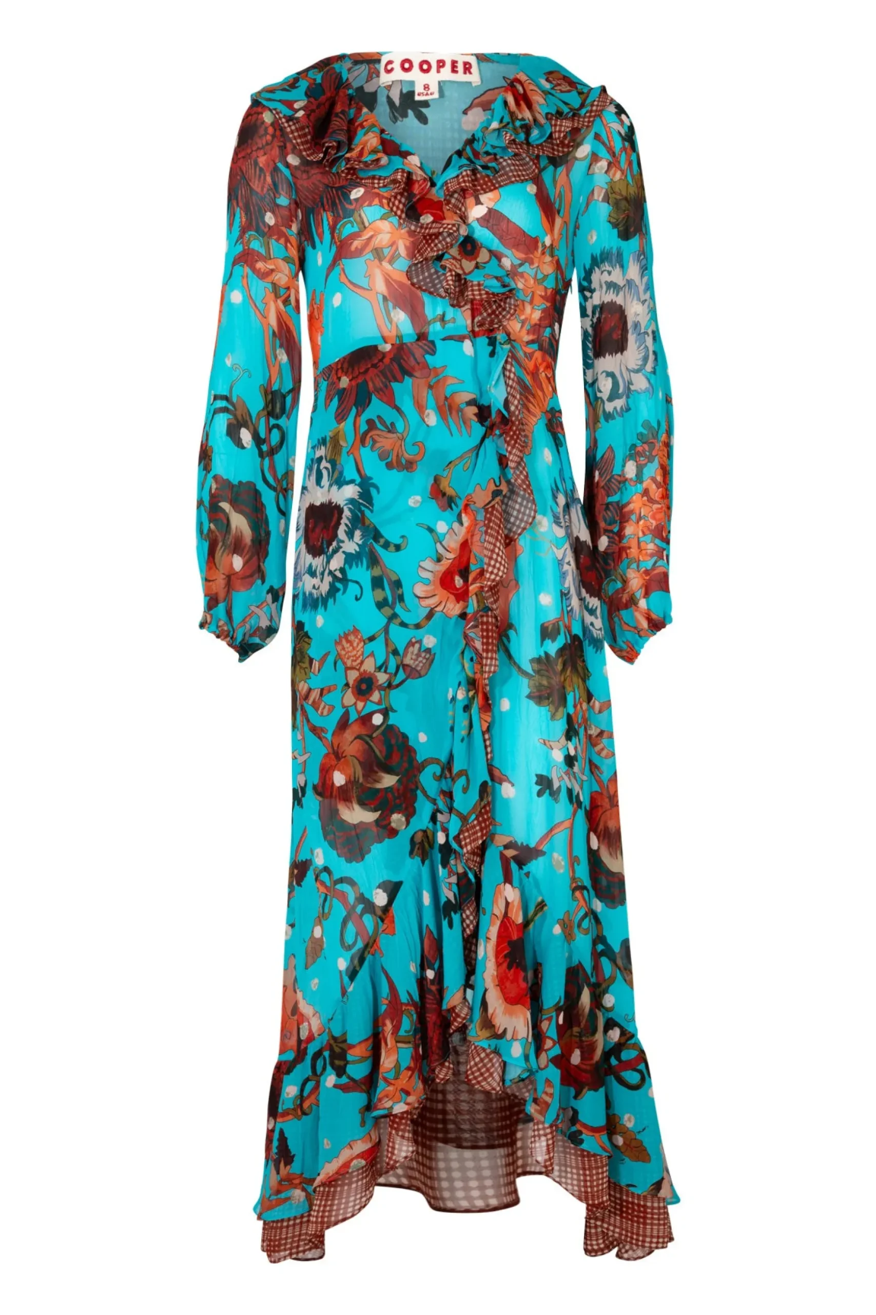 Cooper by Trelise Cooper Frilling Effect Dress - Blue Floral