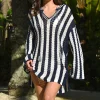 Cooper Coachella Tunic Festival Dress - White + Navy