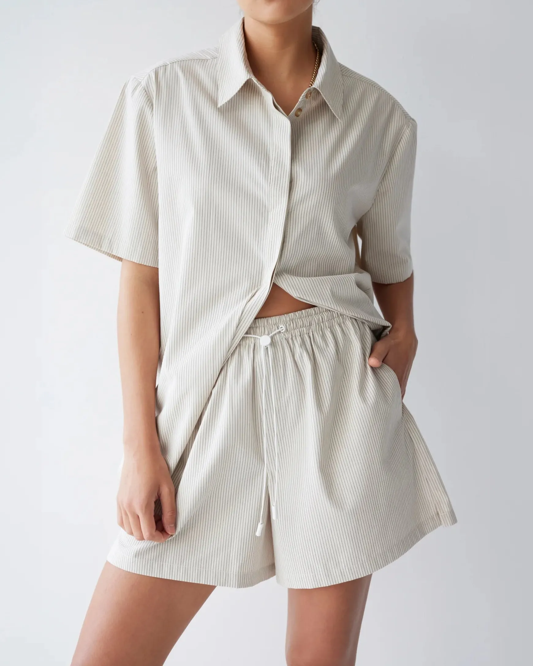 Dear Dylan Chai Stripe Shirt