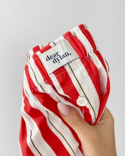 Dear Dylan Cherry Stripe Boxer Short