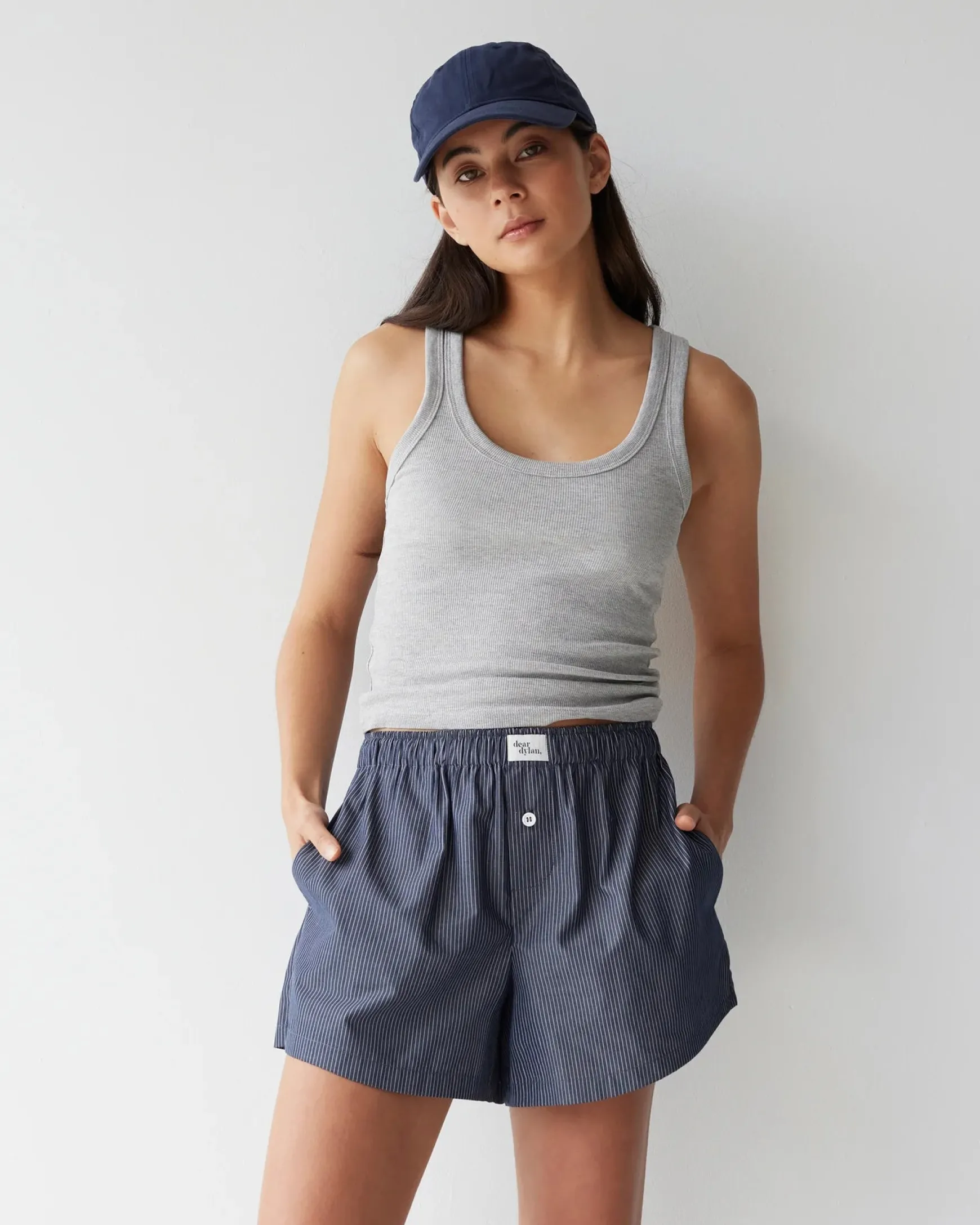 Dear Dylan Club Navy Stripe Boxer Short
