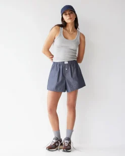 Dear Dylan Club Navy Stripe Boxer Short