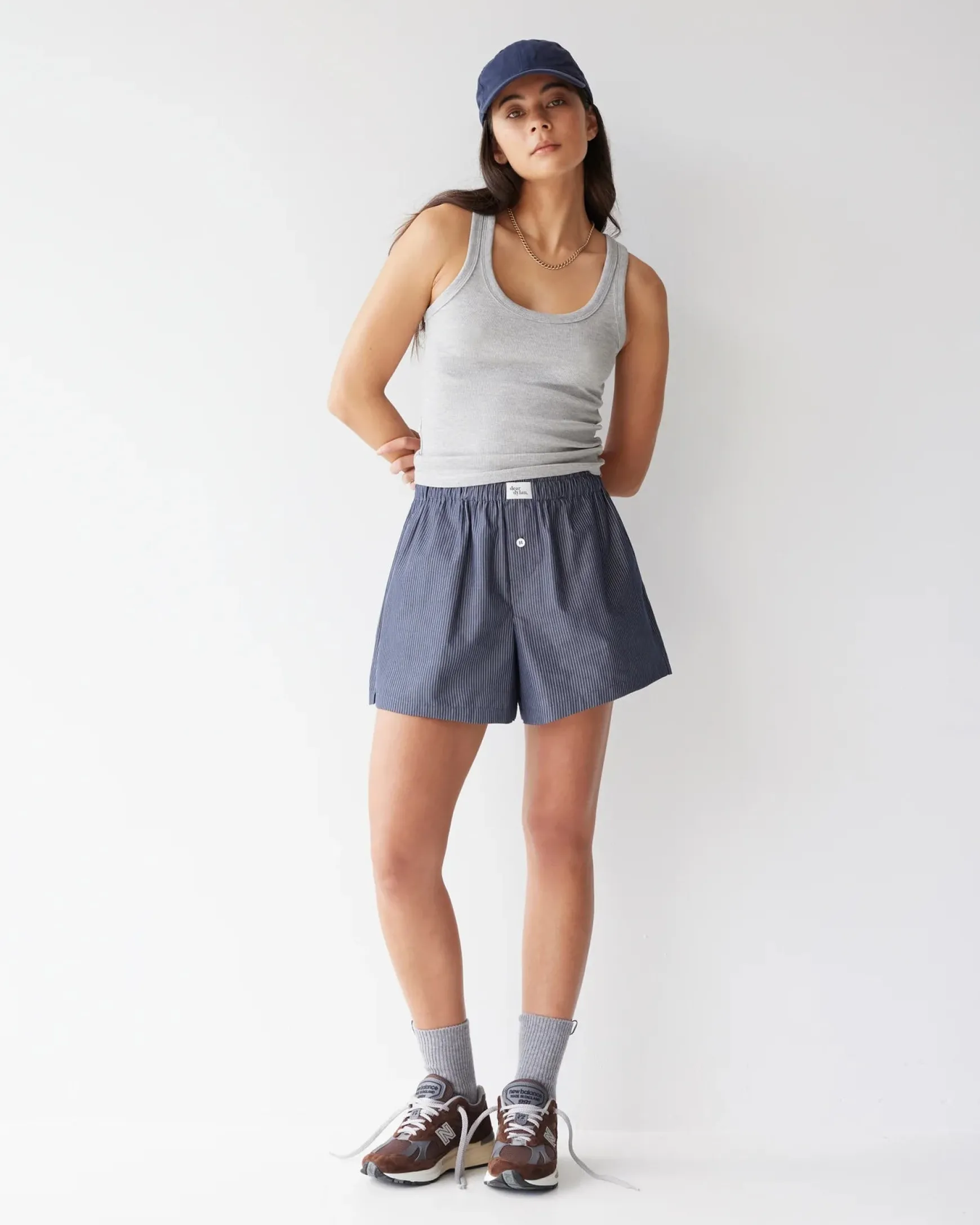 Dear Dylan Club Navy Stripe Boxer Short