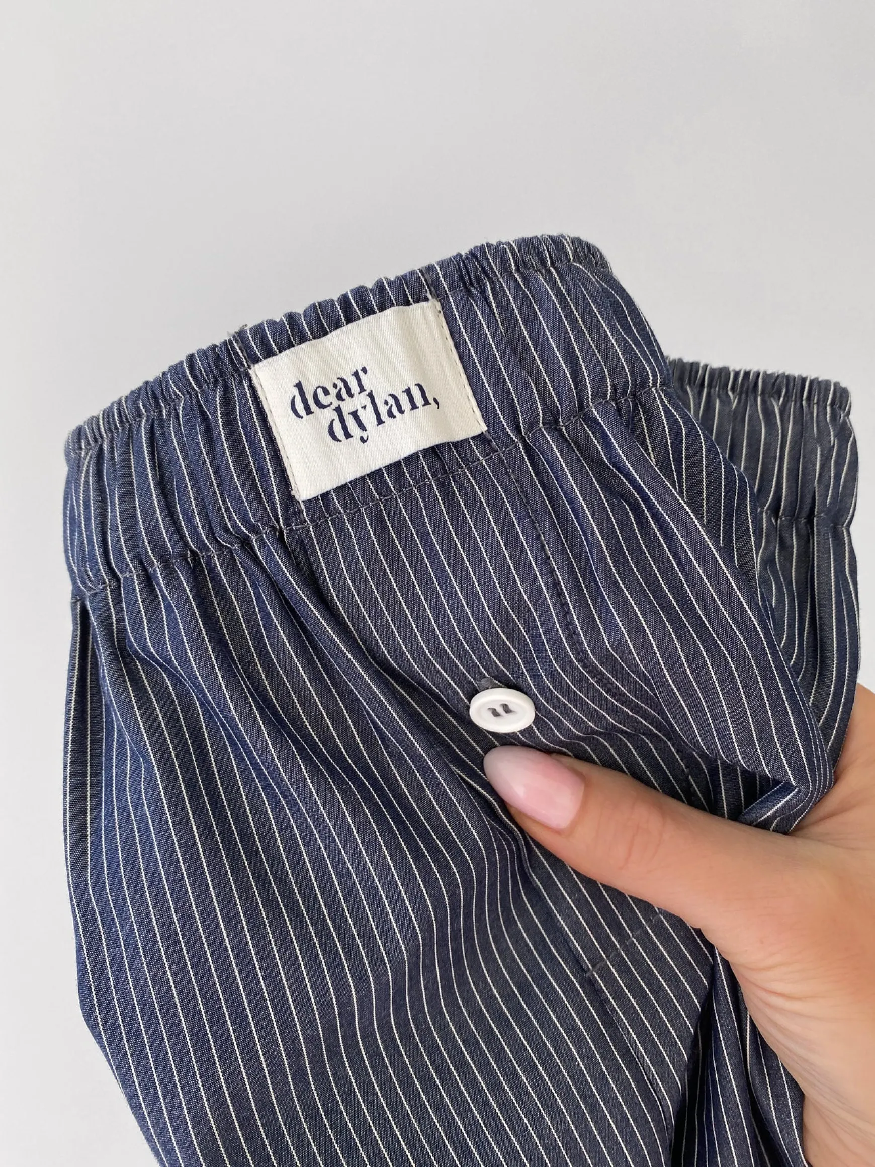 Dear Dylan Club Navy Stripe Boxer Short