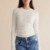 Dear Dylan Merino Long Sleeve Knit - Ivory