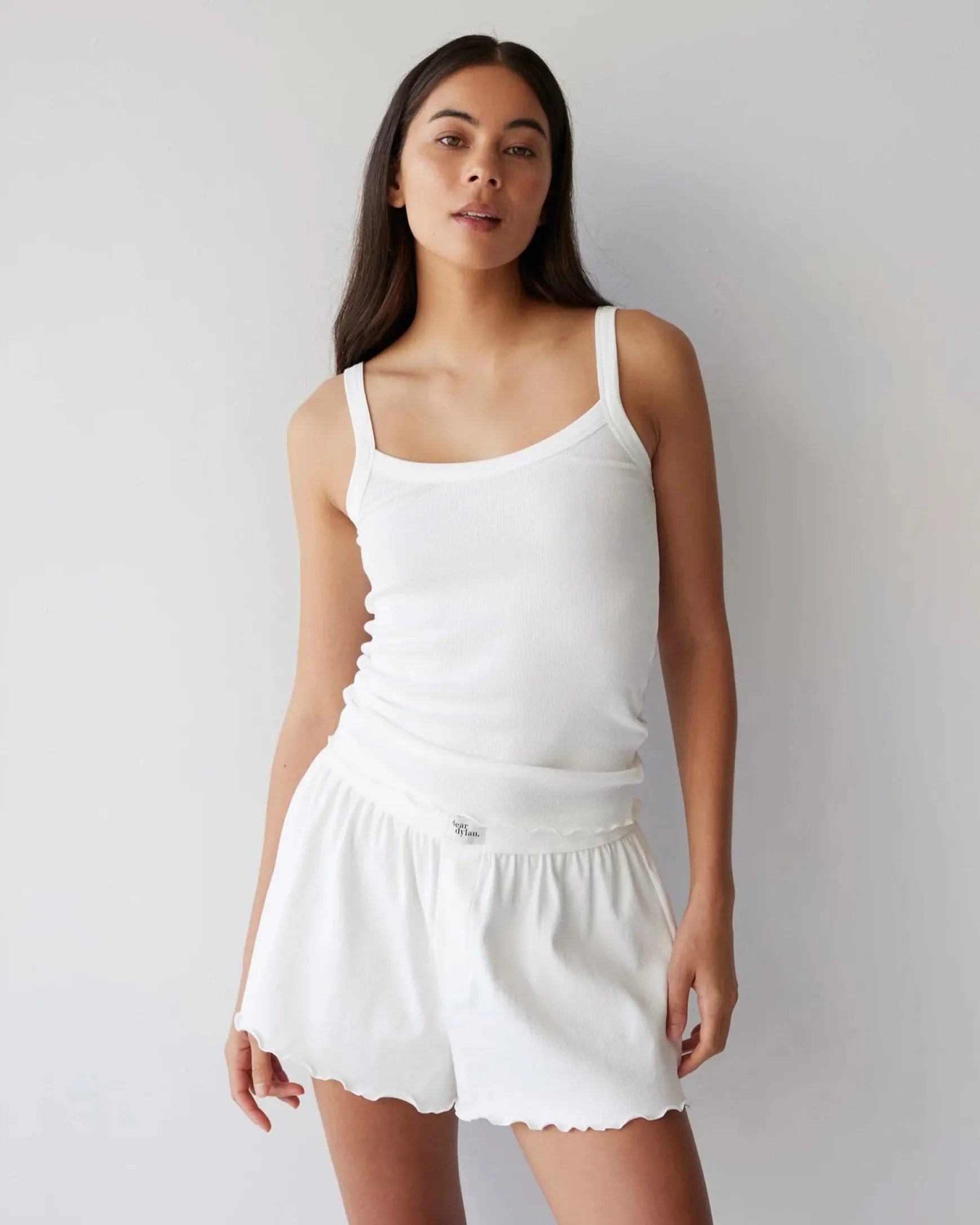 Dear Dylan Organic Babylock Boxer Short - Blanc