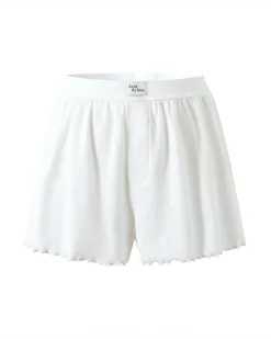 Dear Dylan Organic Babylock Boxer Short - Blanc