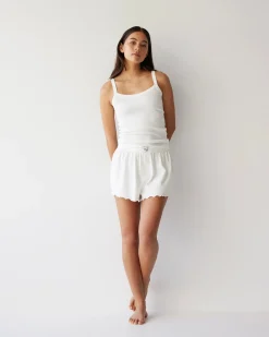 Dear Dylan Organic Babylock Boxer Short - Blanc