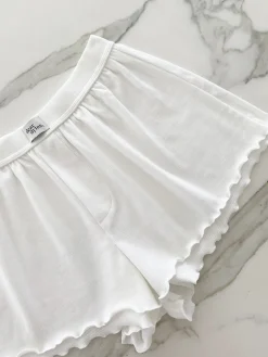 Dear Dylan Organic Babylock Boxer Short - Blanc