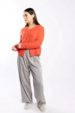 Drama The Label Cozy Cardi - Fire Red