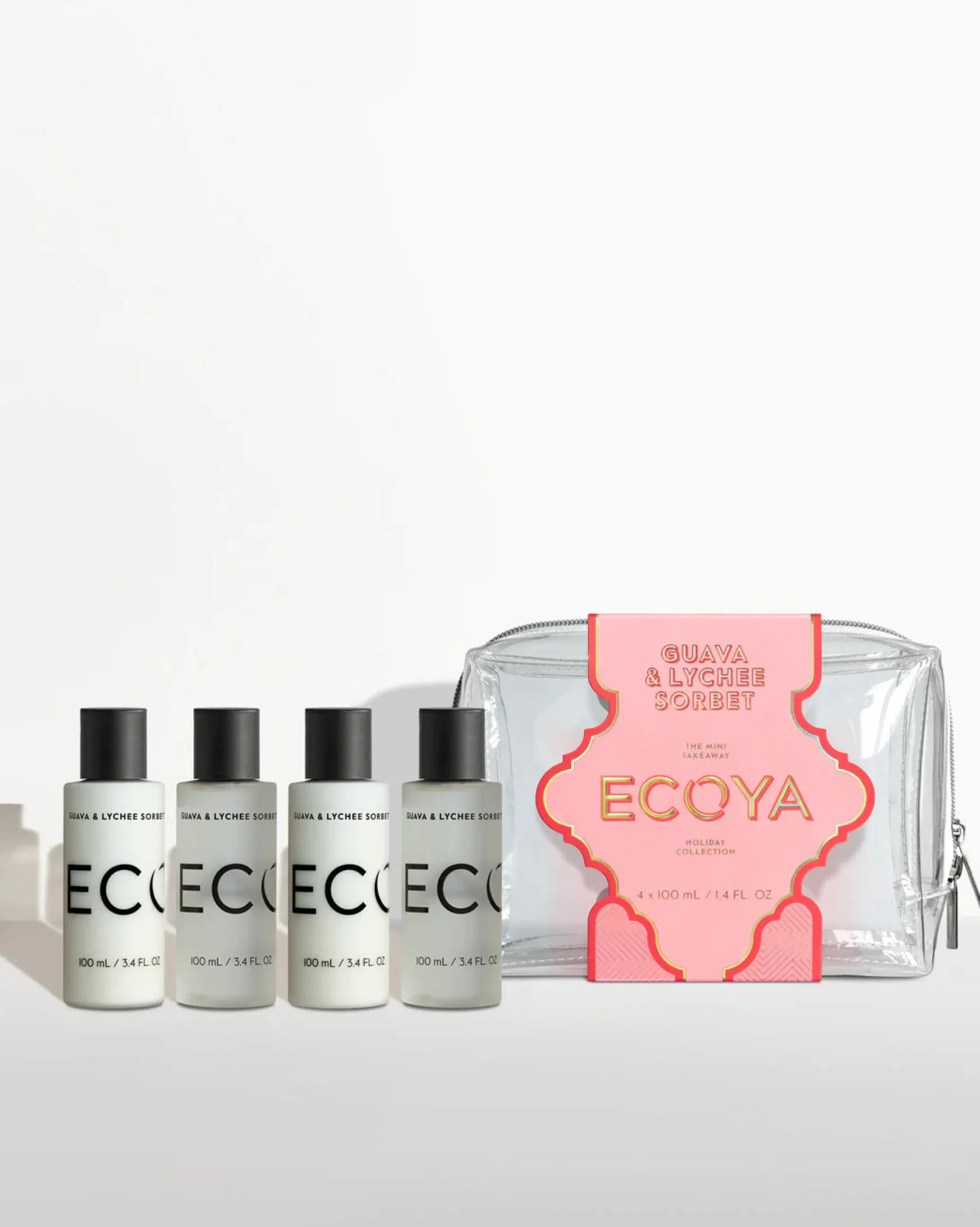 Ecoya Guava & Lychee Sorbet Mini Takeaway Set - Holiday Collection