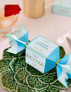 Ecoya Lotus Flower Tin Candle Bon Bon - Holiday Collection