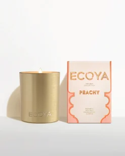 Ecoya Peachy Goldie Candle - Holiday Collection