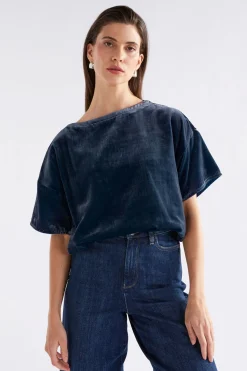 Elk Suuri Velvet Top - Blue Steel