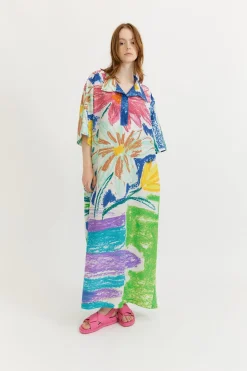 Gary Bigeni Dantas Tunic Dress - Placement Print