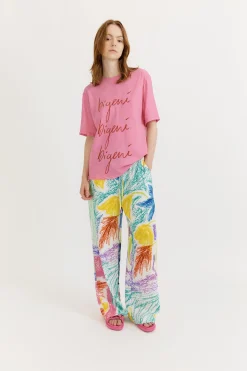 Gary Bigeni Gino Bias Cut T-Shirt - Bigeni Print