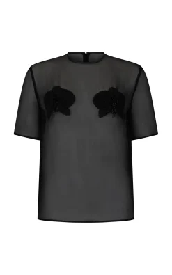 Harris Tapper Ophelia Tee - Black Organza