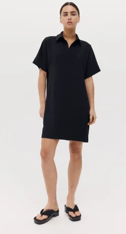 Harris Tapper Polo Mini Dress - Black