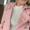 Jordan Elli Brentwood Trench Coat - Pink Check