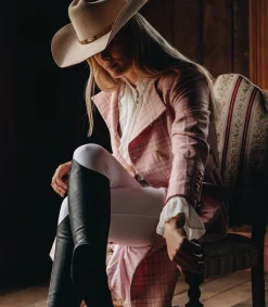 Jordan Elli Brentwood Trench Coat - Pink Check