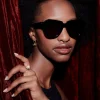 Karen Walker Number One Sunglasses - Black