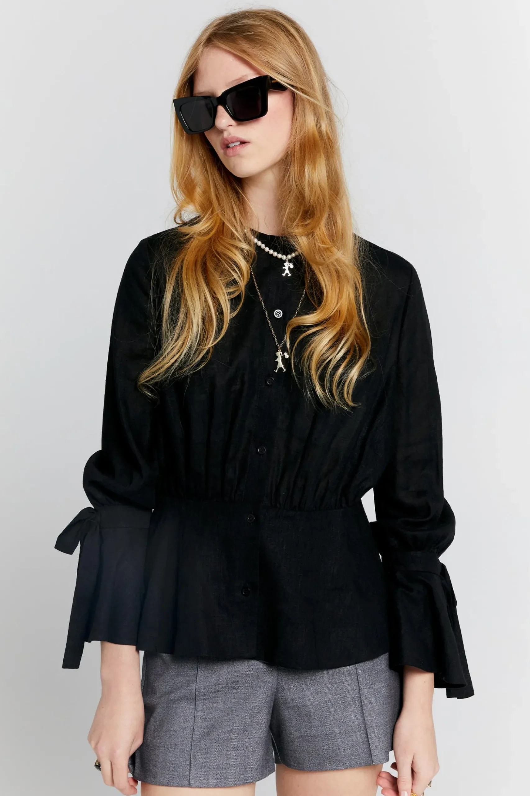 Karen Walker Quest Shirt - Black