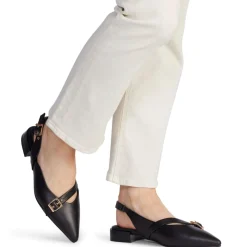 Kathryn Wilson Chelsea Slingback - Black Calf