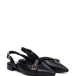 Kathryn Wilson Chelsea Slingback - Black Calf