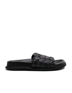 La Tribe Weave Slide - Black