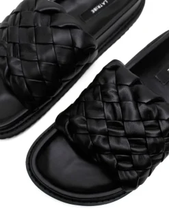 La Tribe Weave Slide - Black