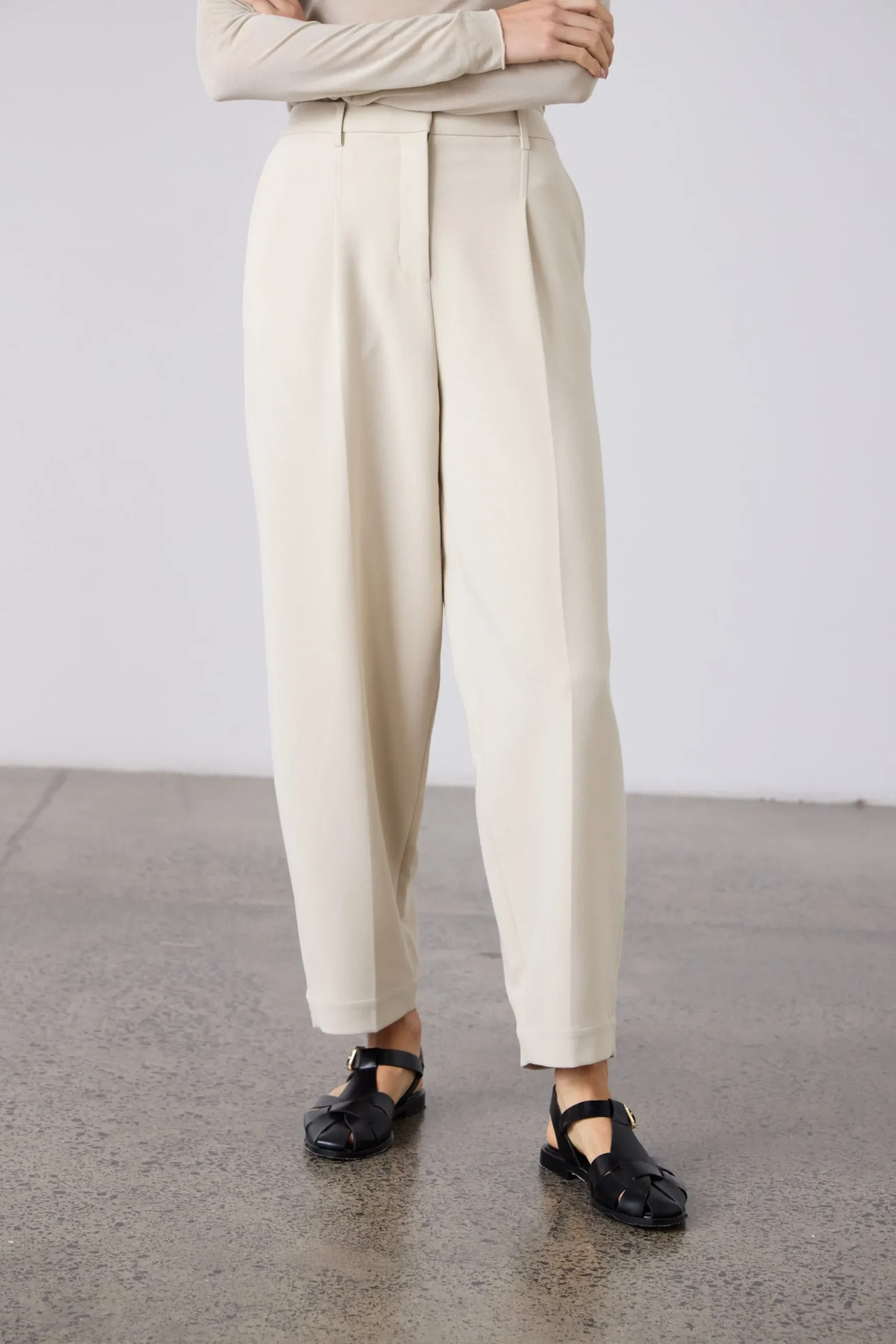 Laing Britta Barrel Leg Trouser - Bone