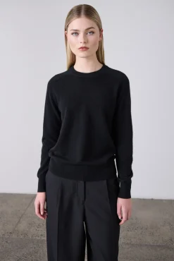 Laing Sam Cashmere Crew - Black