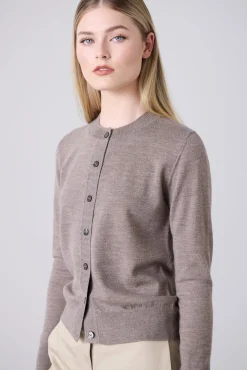Laing Sylvia Merino Cardigan - Pepper