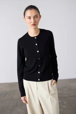 Laing Sylvia Merino Cardigan - Black