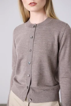 Laing Sylvia Merino Cardigan - Pepper
