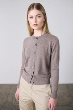 Laing Sylvia Merino Cardigan - Pepper