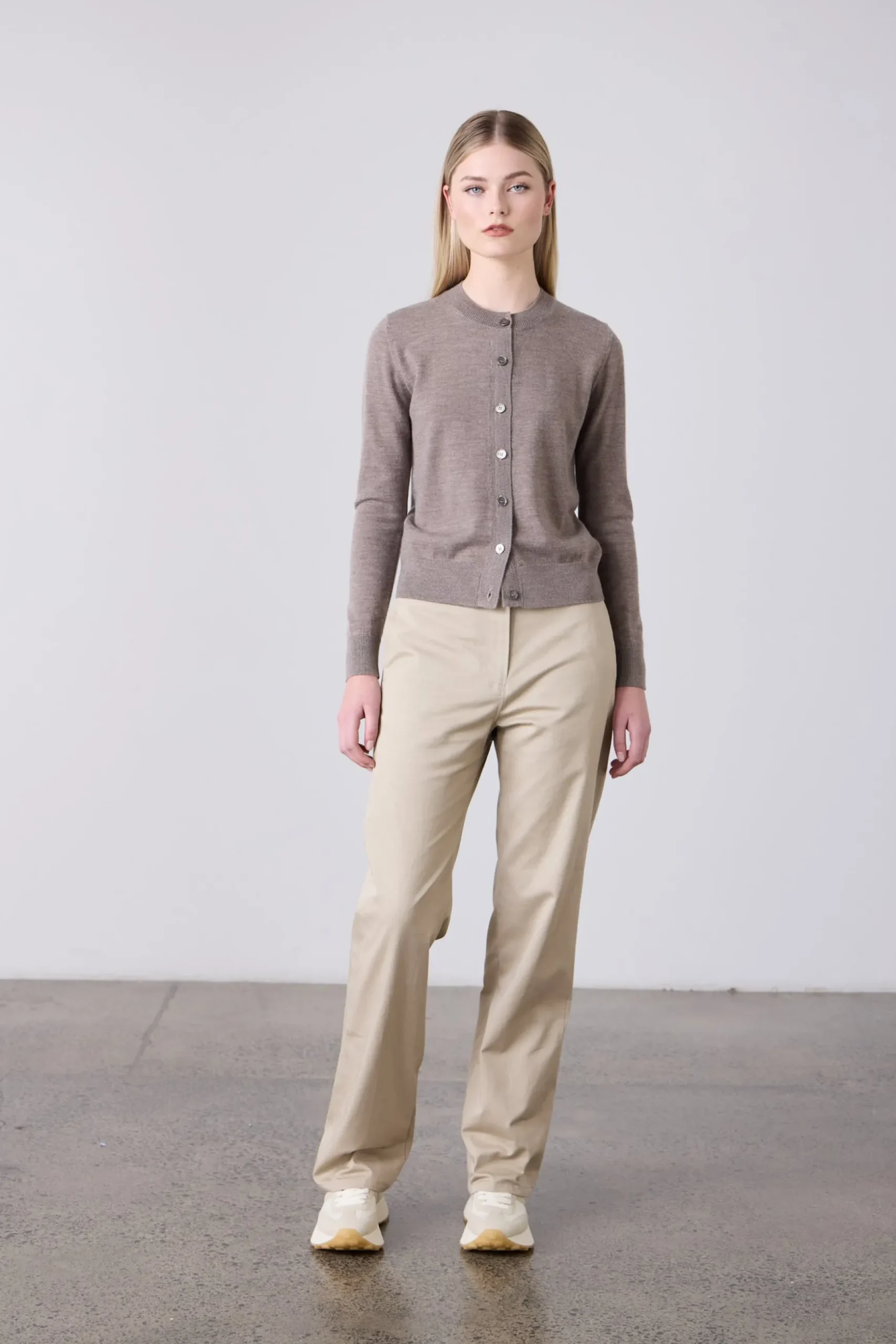 Laing Sylvia Merino Cardigan - Pepper