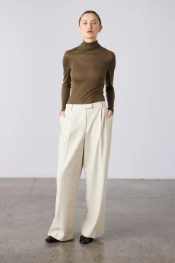 Laing Tencel Polo - Khaki