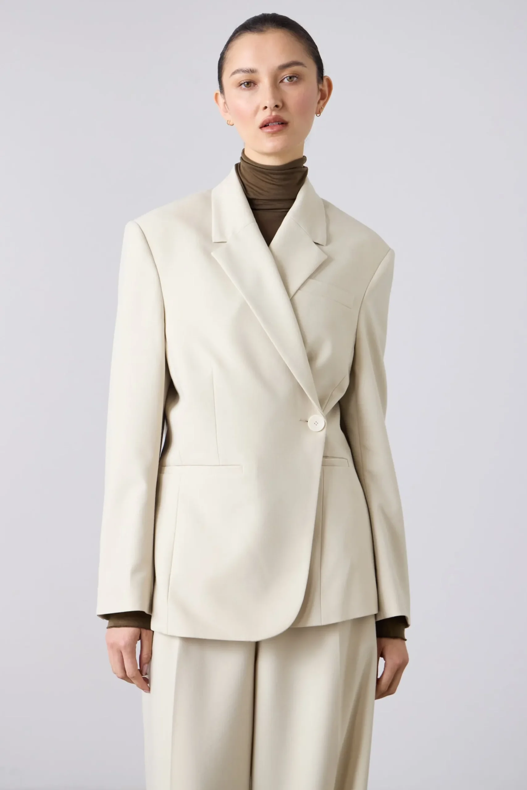 Laing Wrapover Blazer - Champagne