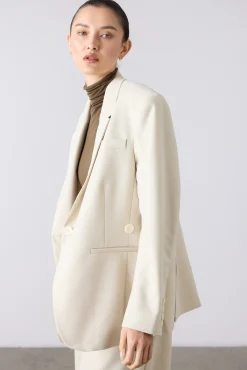 Laing Wrapover Blazer - Champagne