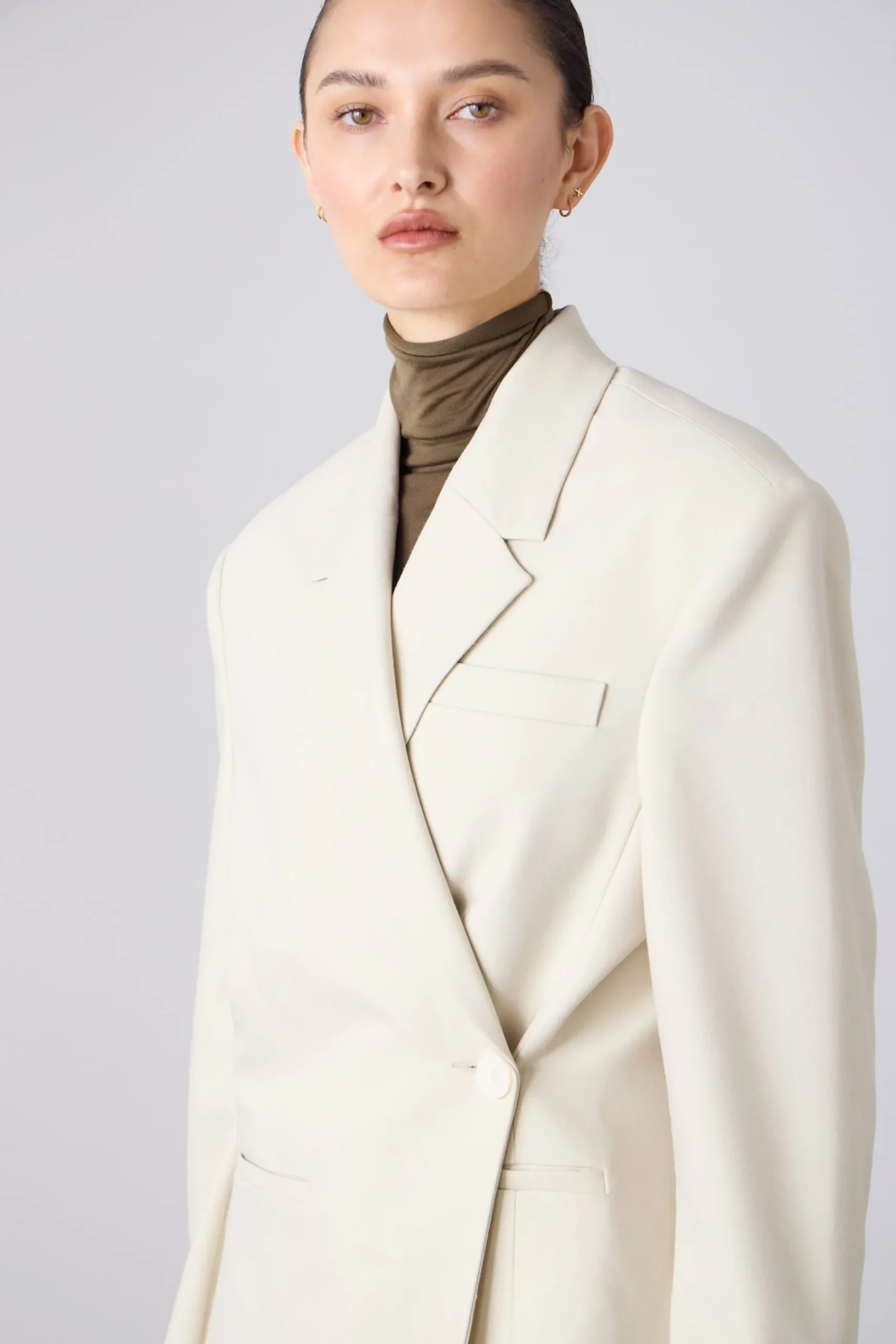 Laing Wrapover Blazer - Champagne