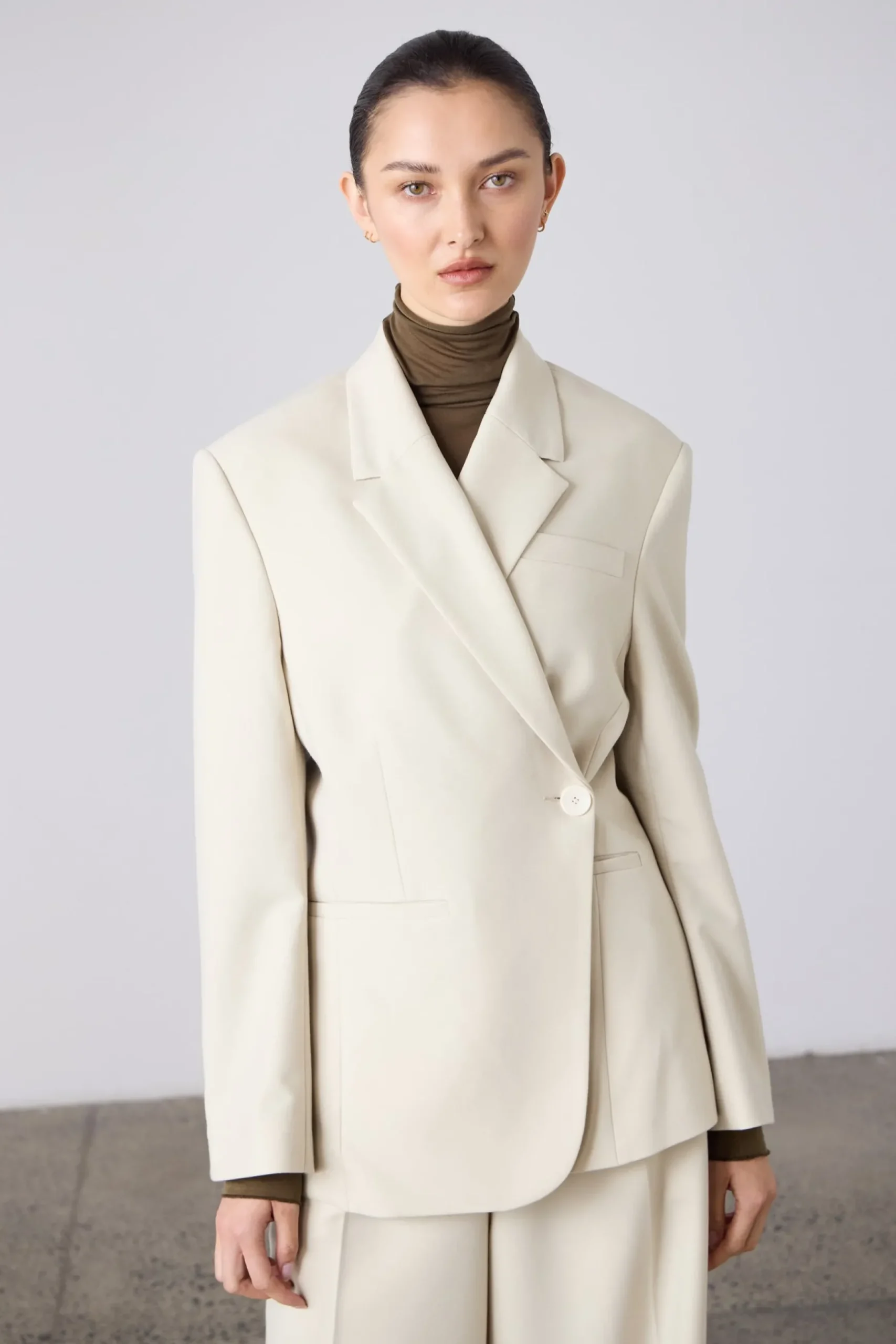Laing Wrapover Blazer - Champagne