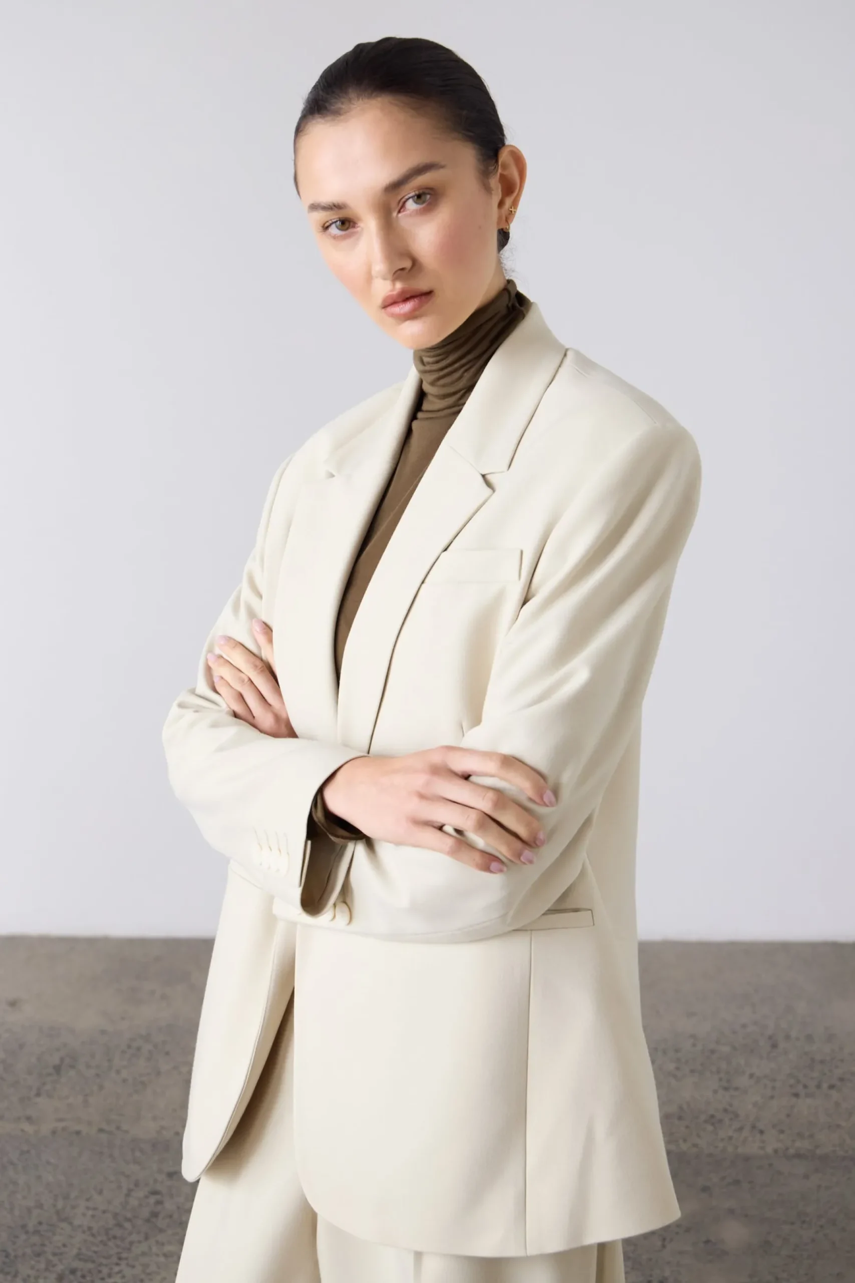 Laing Wrapover Blazer - Champagne