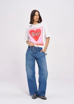 Maku The Label Baby, Love Yourself Oversized Tee - Lucent White | Arriving Mid-End April