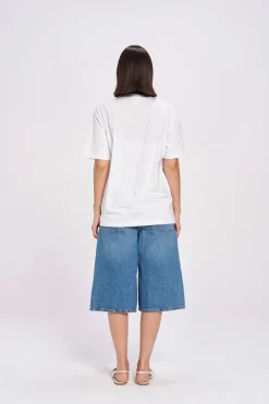 Maku The Label Be Good To Your Mother Oversized Tee - Lucent White | Arriving Mid-End April