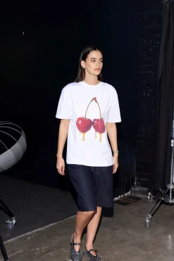 Maku The Label Come Get Your Honey Oversized Tee - Lucent White | Arriving Mid-End April