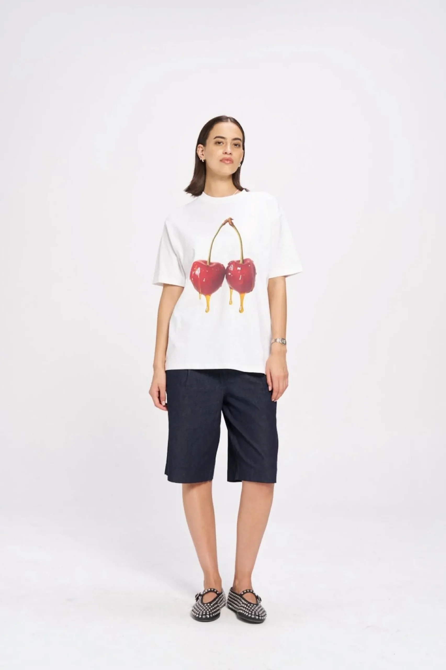 Maku The Label Come Get Your Honey Oversized Tee - Lucent White | Arriving Mid-End April