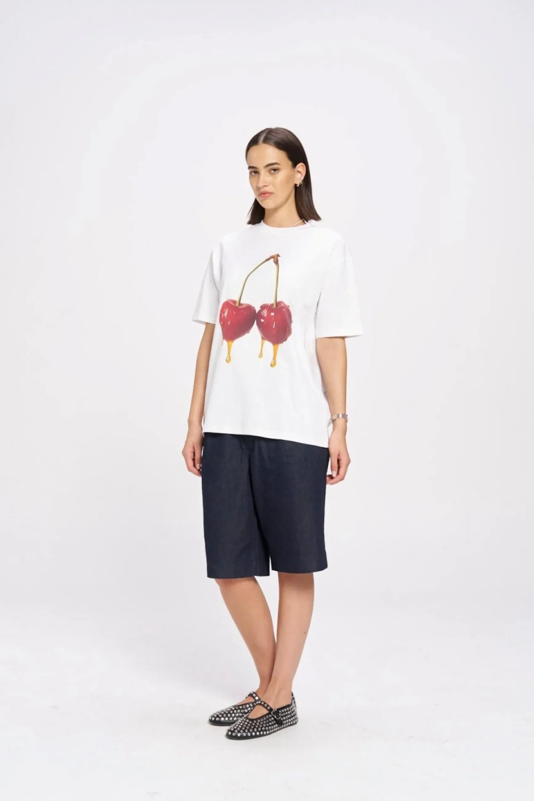 Maku The Label Come Get Your Honey Oversized Tee - Lucent White | Arriving Mid-End April