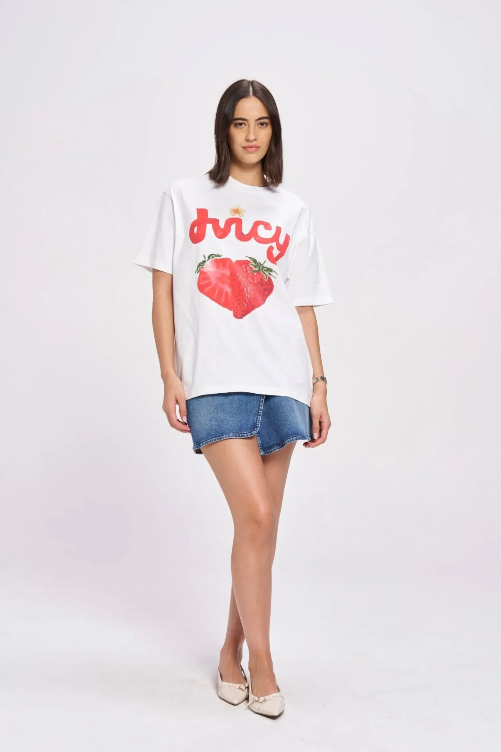 Maku The Label Juicy Oversized Tee - Lucent White | Arriving Mid-End April